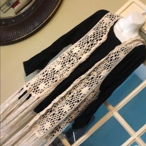 Long  macramade style vest